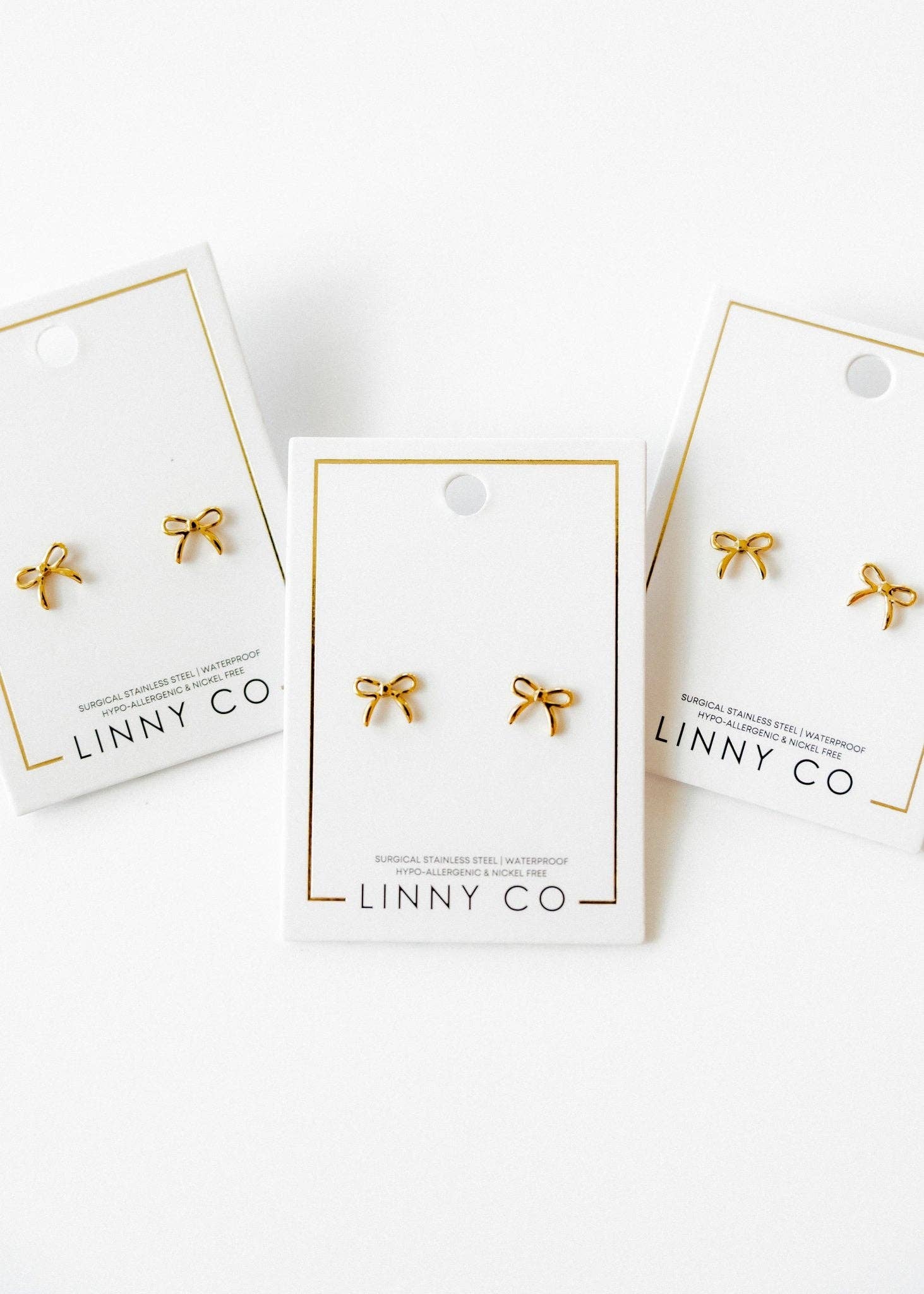 LINNY CO - Wholesale Stud/Post Earrings - Screwback Stud Earrings - Sadie - Gold3