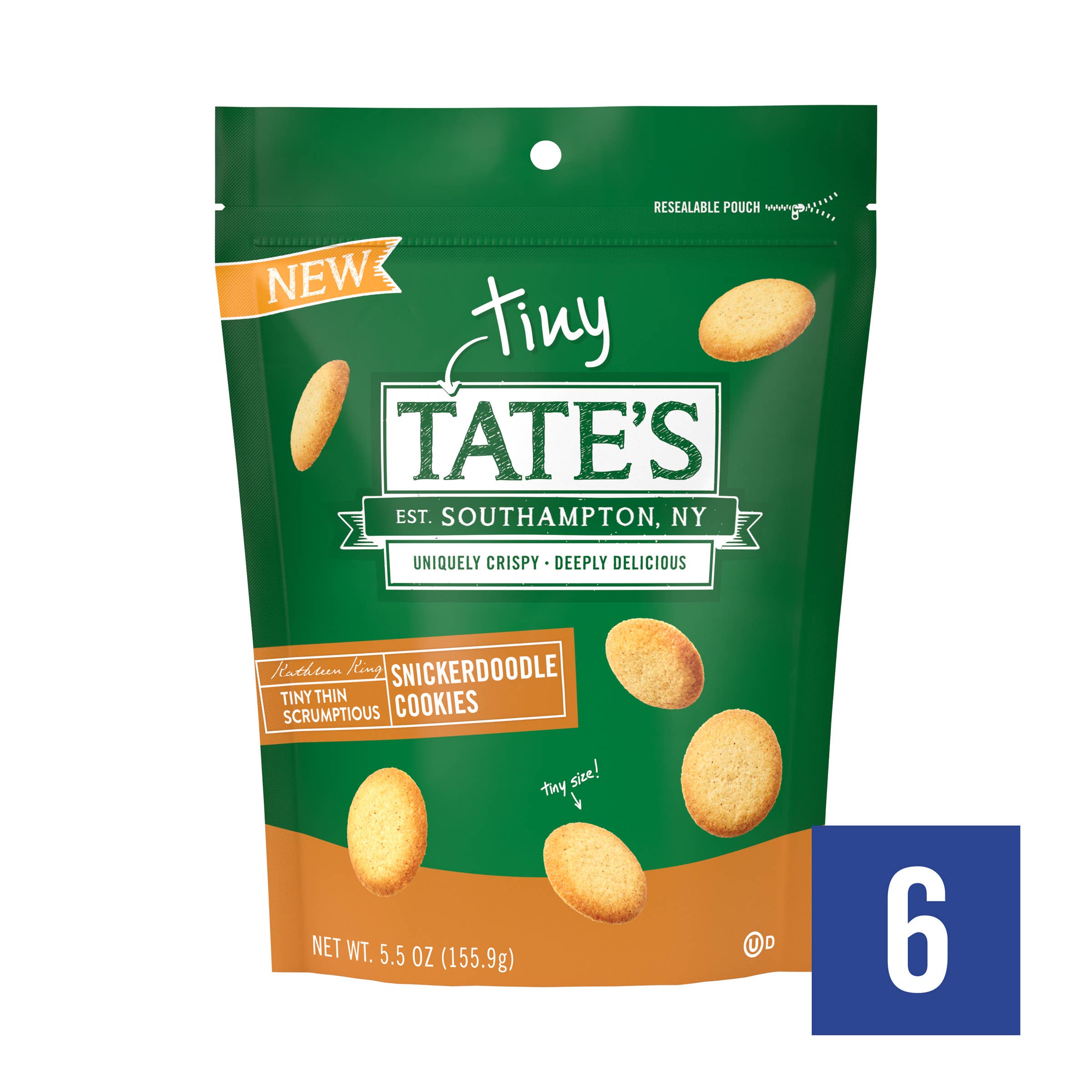 Tate's Bake Shop - Wholesale Cookie - Tiny Tate's Snickerdoodle Cookies | 5.5oz | 6 Count2