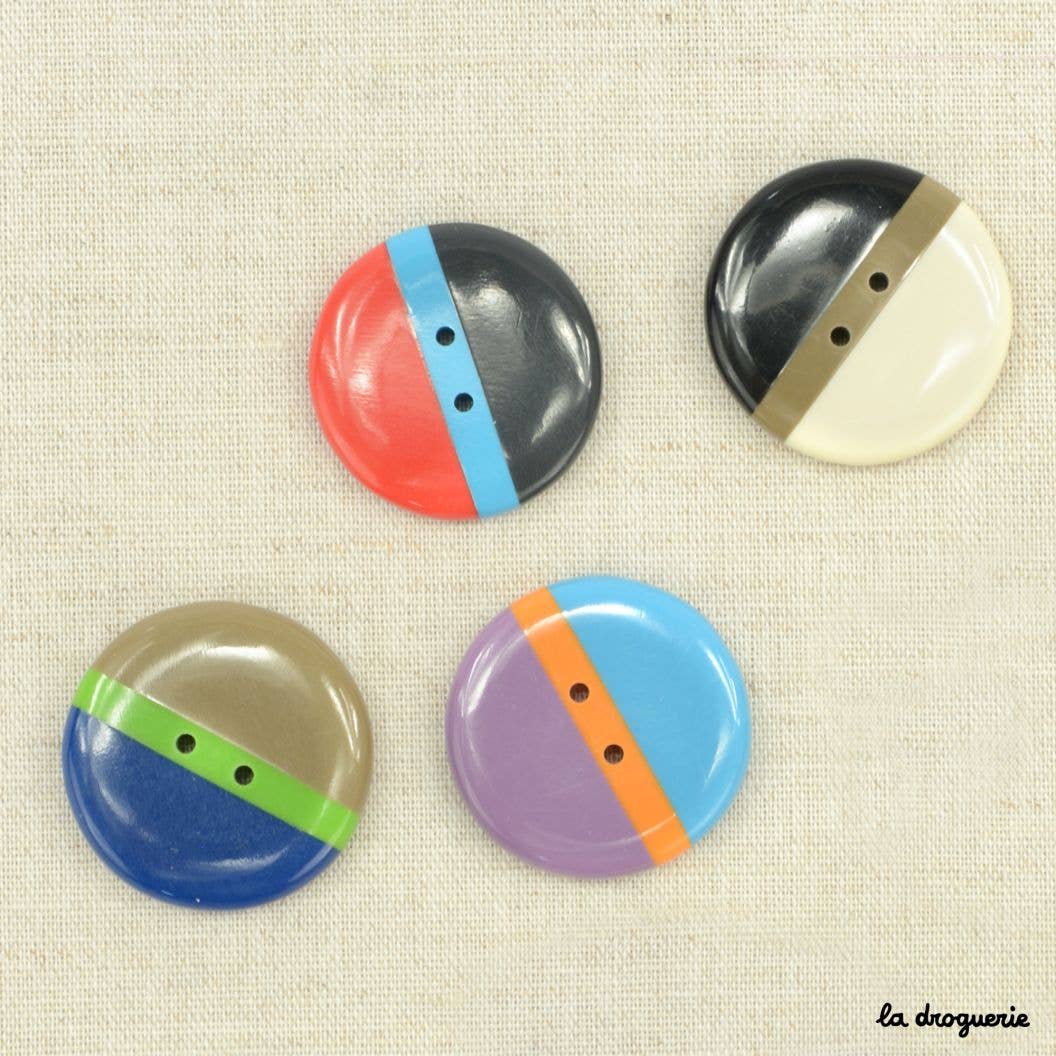 LA DROGUERIE - Wholesale Drukknoop/naaiknoop - Knop "Cassate pion" 30 mm2