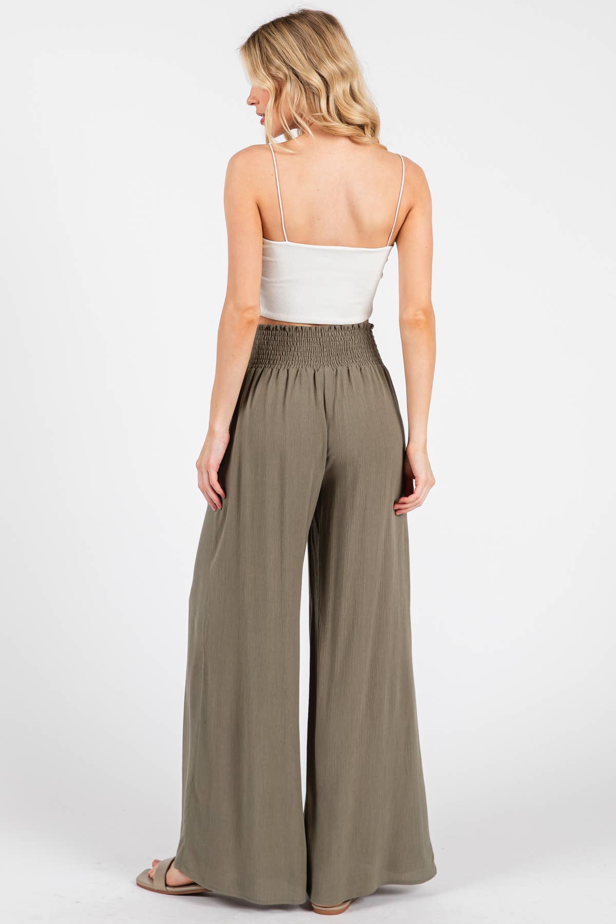 Final Touch – wholesale Pants – Women's – Heavy Gauze Wide Leg Pants - NP70263D-HV13