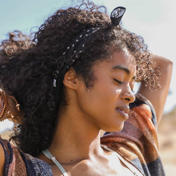 Leto Accessories - Wholesale Bandana - Women's - Floral and Dot Cotton Neckerchief – Retail Favorite1