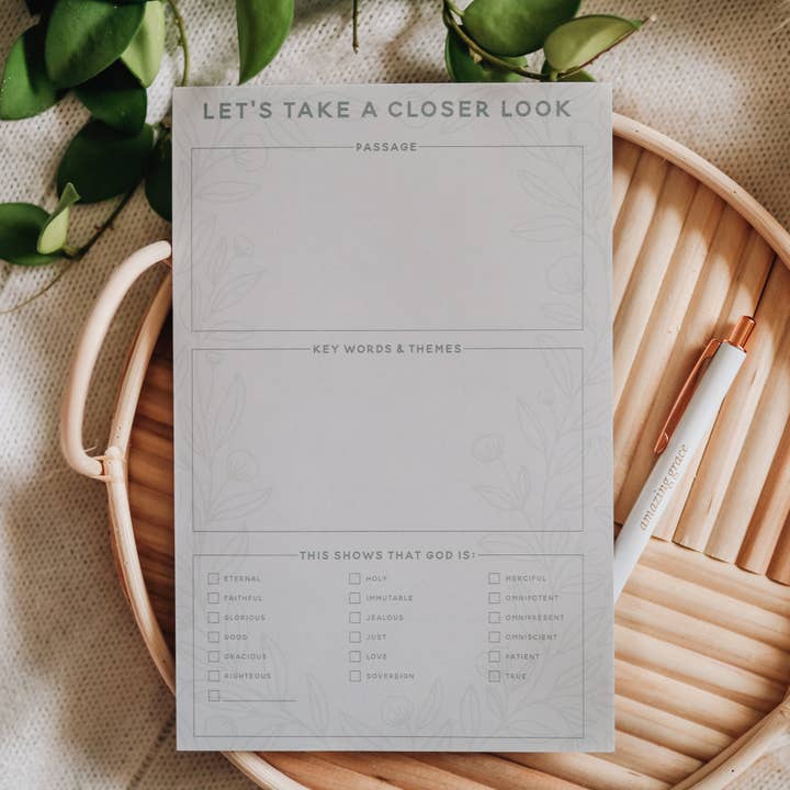 The Daily Grace Co - Wholesale Notepad - Scripture Passage Prompt Notepad