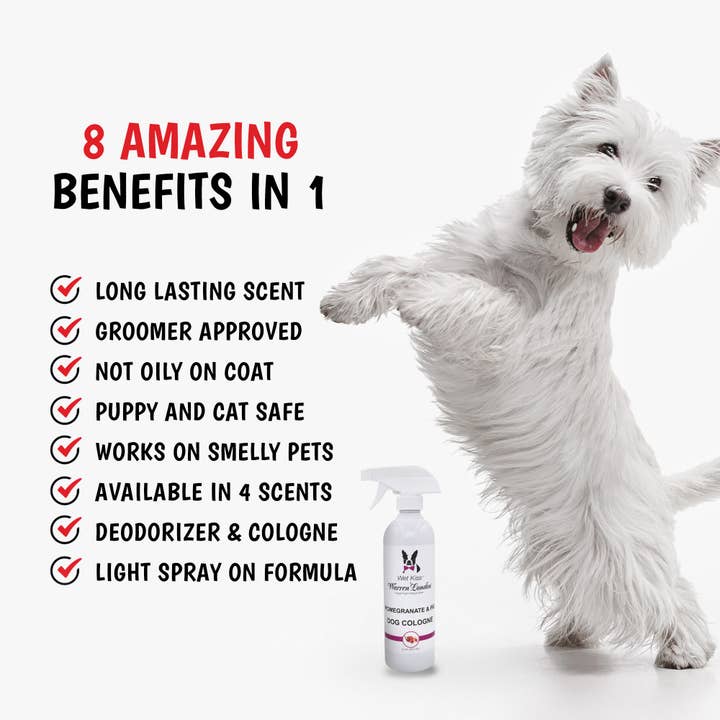 Warren London Dog Products - Wholesale Pet deodorising spray - Wet Kiss Dog Cologne - 16 oz1
