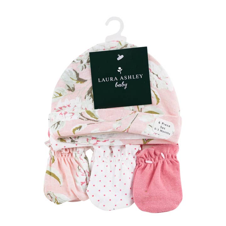 HAT/MITTS SET 6pc-LAURA ASHLEY Style #2 for wholesale by Deluxe Import Trading