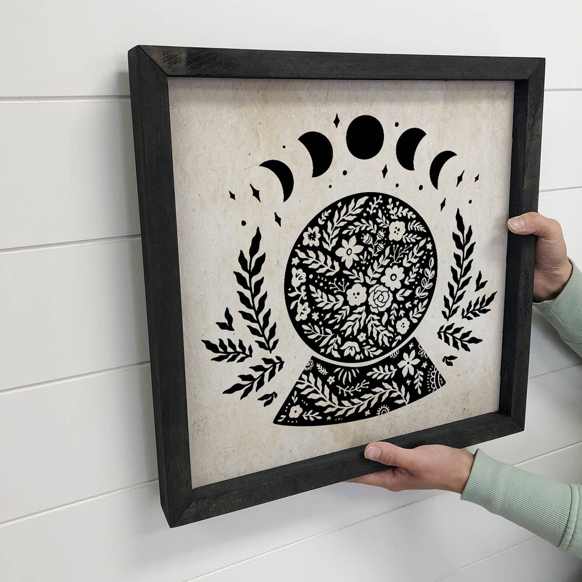 Hangout Home - Wholesale Sign - Magic Crystal Ball Mystical Moon Canvas Small Sign2