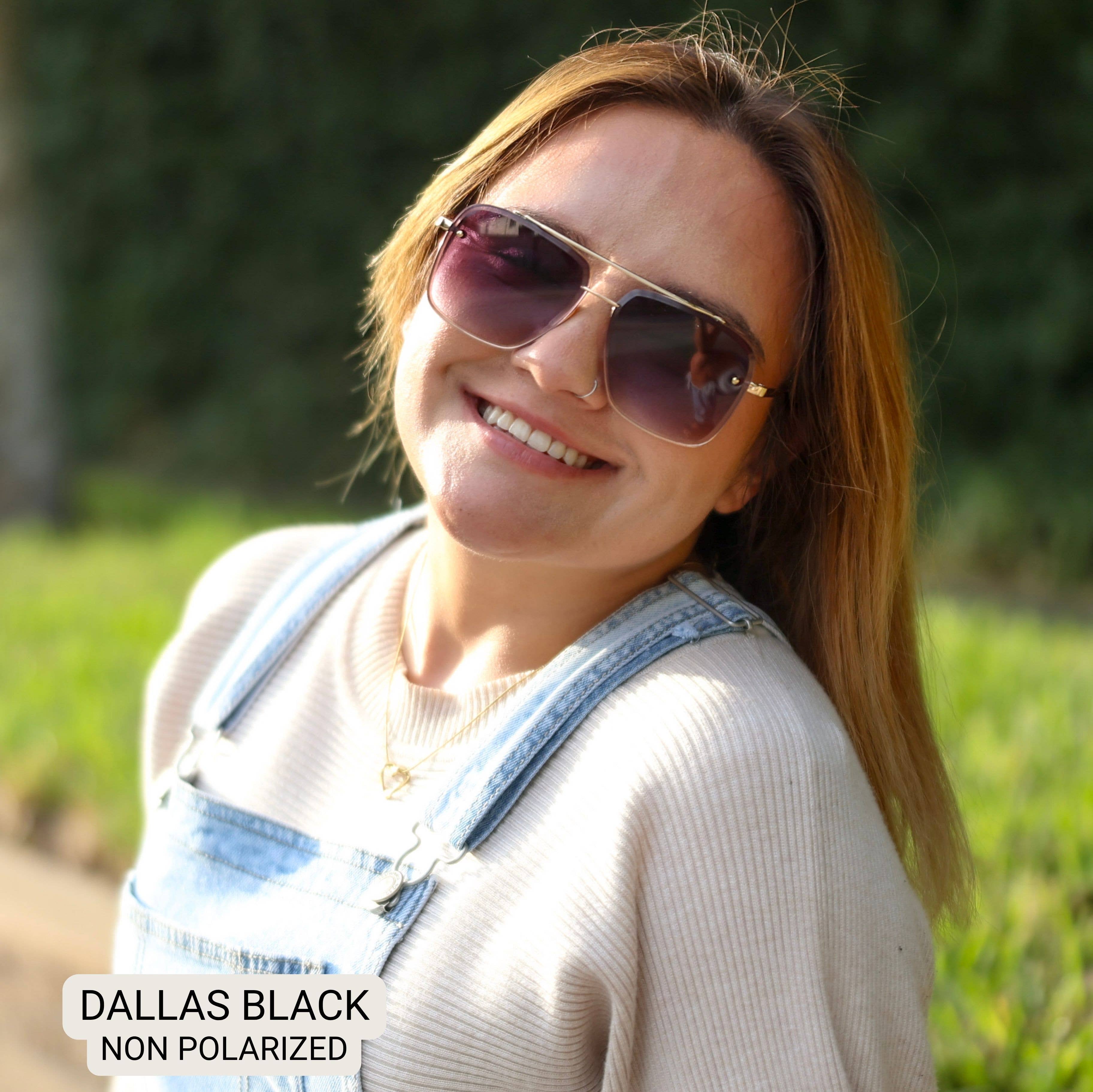 DAX Eyewear - Wholesale Sunglasses - Unisex - Dallas - Women's Modern Aviator Sunglasses 3