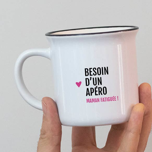 Mug Need an aperitif/Mother's Day for wholesale by Bibiche fait son Cirque