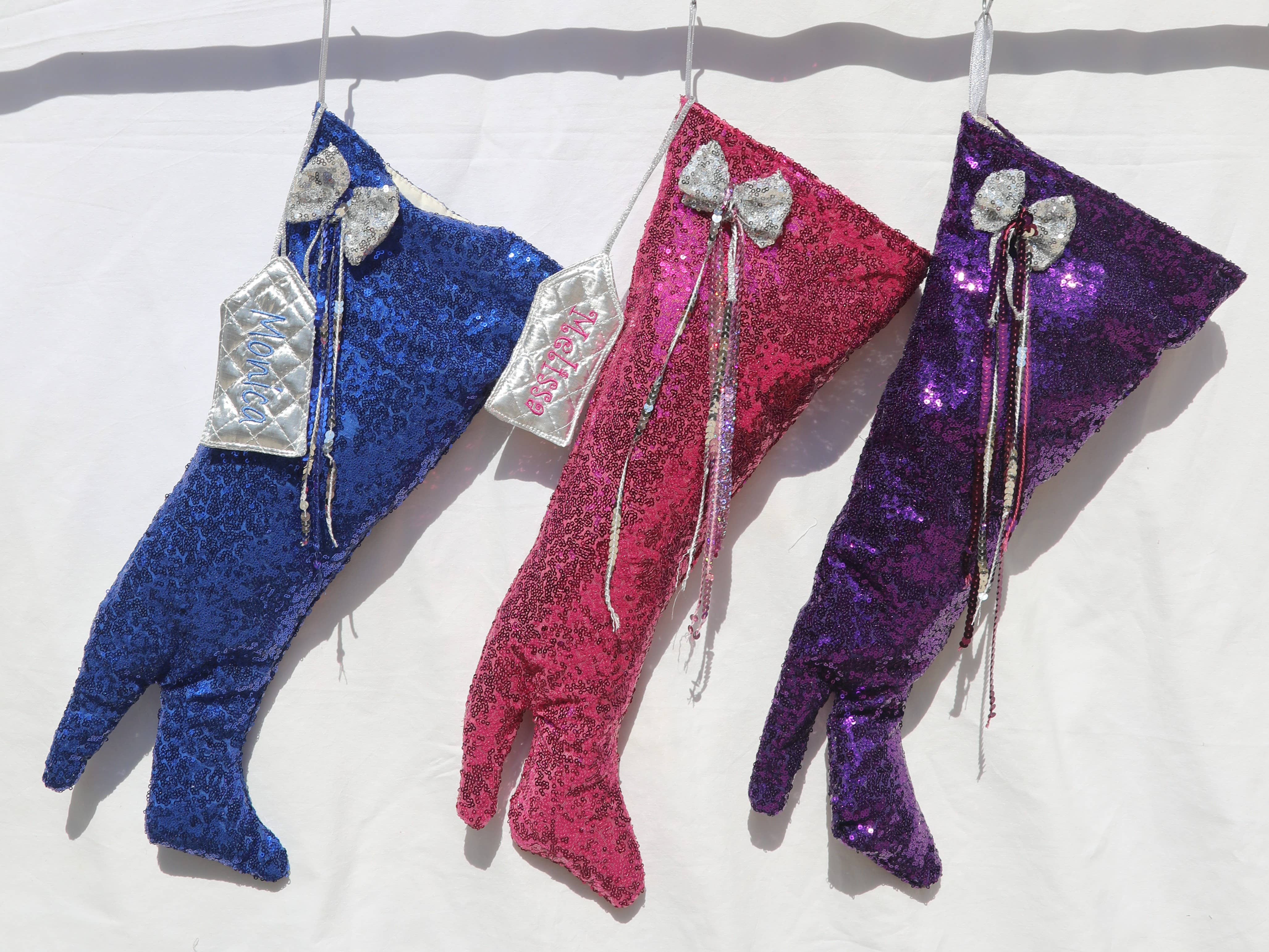 CocoMiaDesign – Großhandel Weihnachtsstrumpf – High Heel Weihnachtsstrumpf, Pailletten Damenstrumpf-Set12