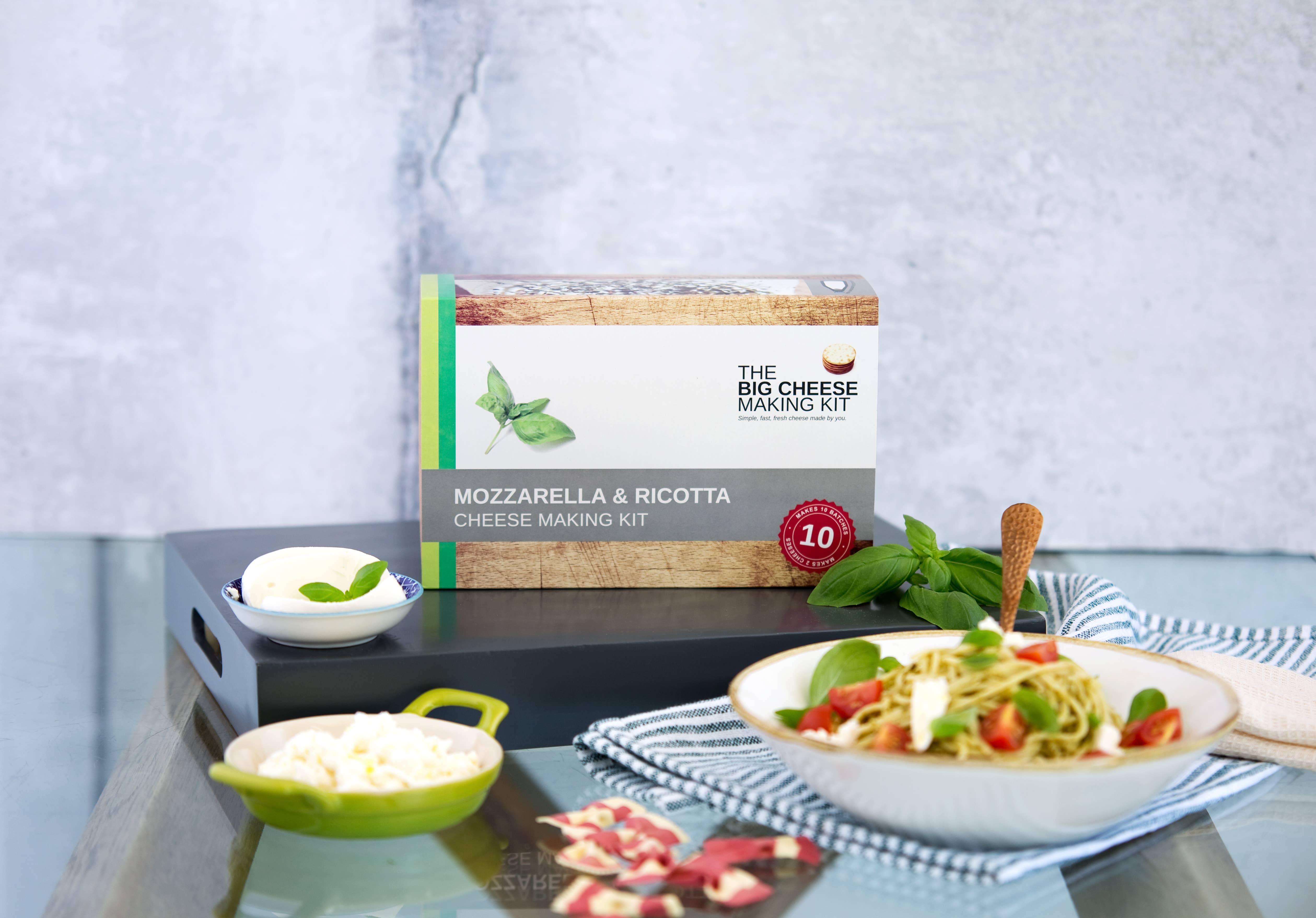 The Big Cheese Making Kit - Wholesale DIY food kit - MOZZARELLA & RICOTTA CHEESE MAKING KIT- foodie gift