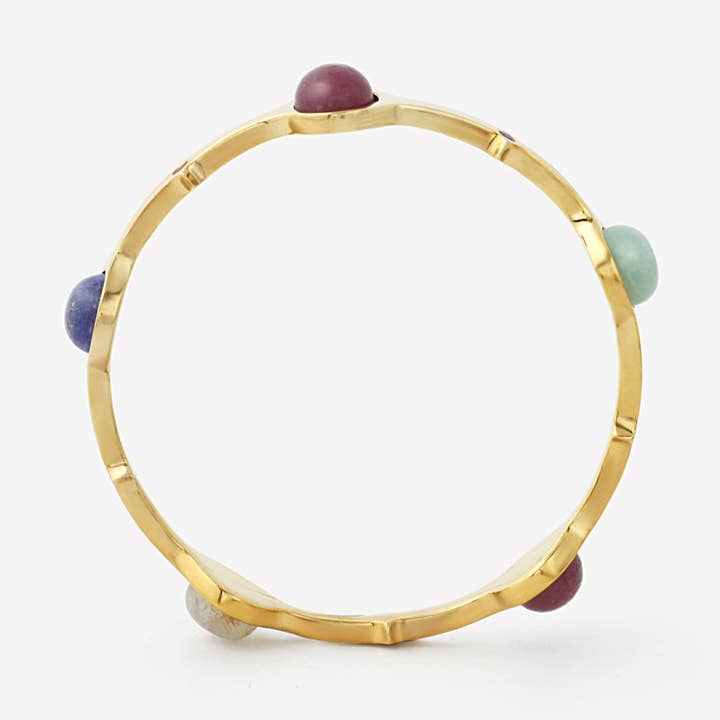 TEMPEL MUSE ÆDELSTEN STABELBARE ARMBÅND for engroshandel hos Avenue Chic