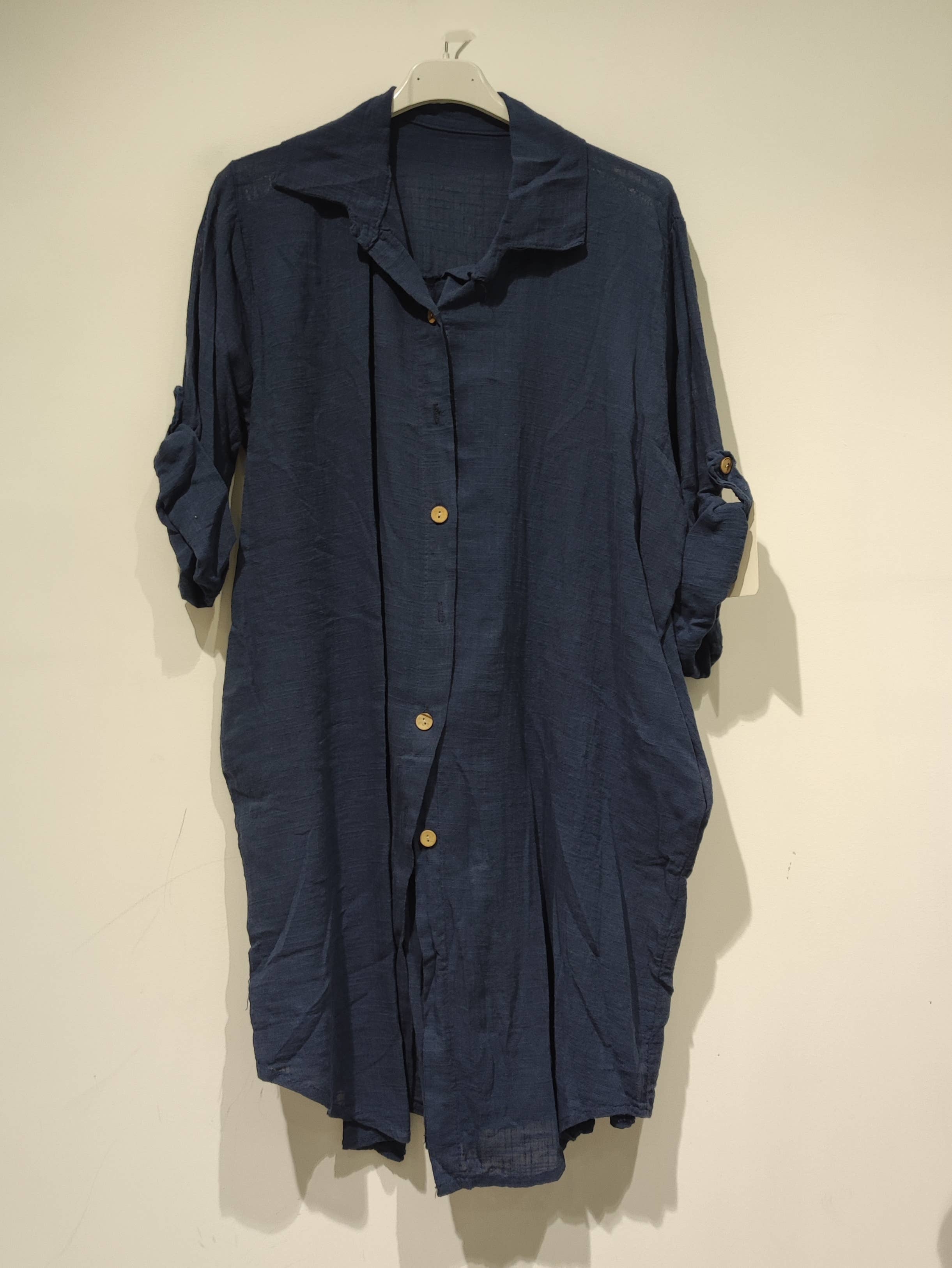 Pomelo paris – Vestido - Mulher por atacado – Lisa Vestido algodão linho - PE251