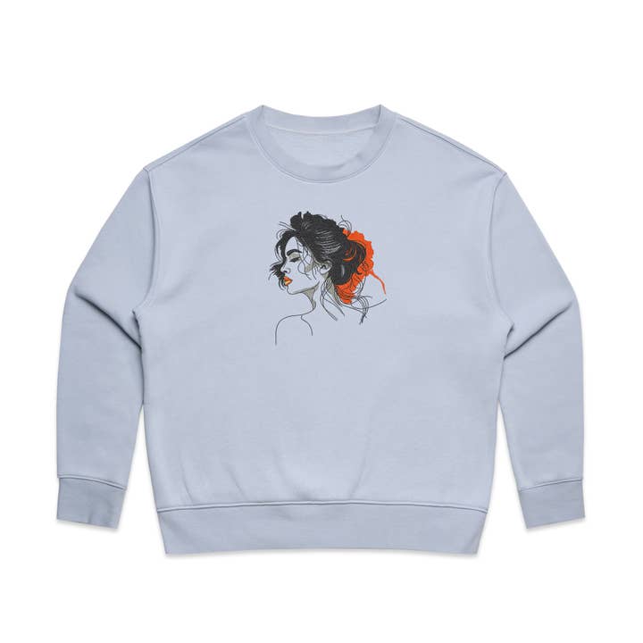 Fashion Woman - Embroidered Wo's Relax Crew | 4160 for wholesale by Nwyrkr