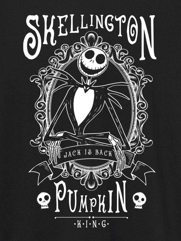 Nero Disney - Maglietta Jack Pumpkin King in vendita all'ingrosso su Faire2