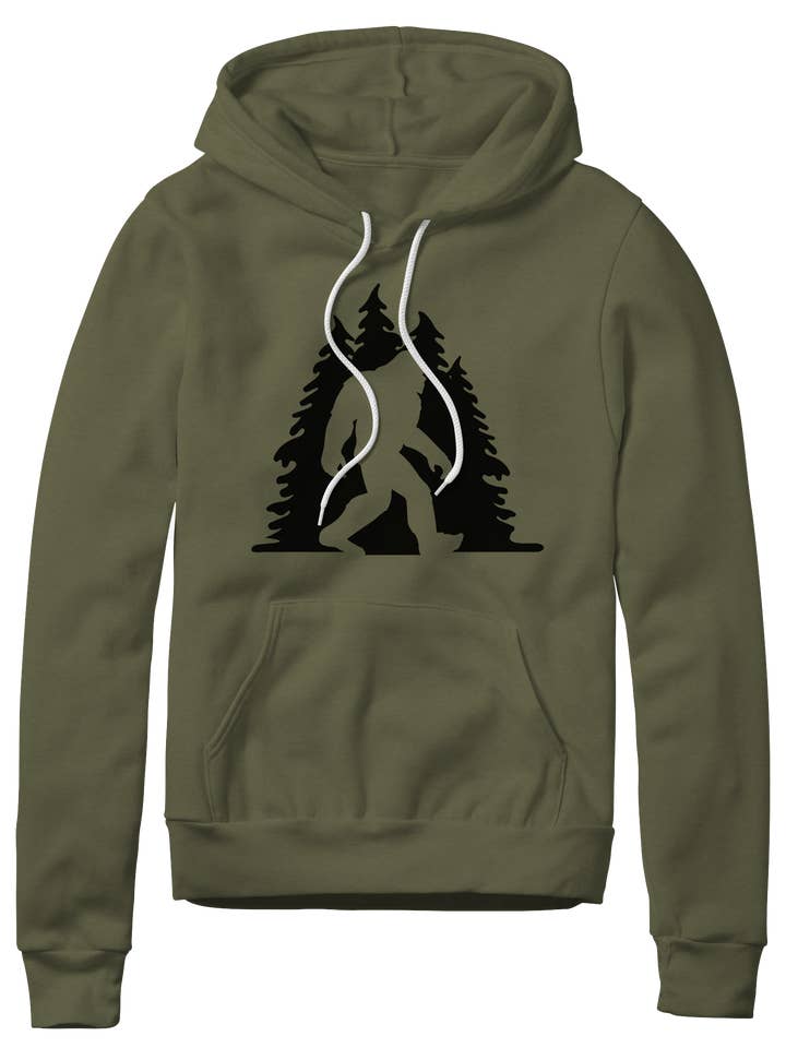 Direction Apparel - Wholesale Hoodie - Unisex - Sasquatch in Trees Midweight Pullover Hoodie