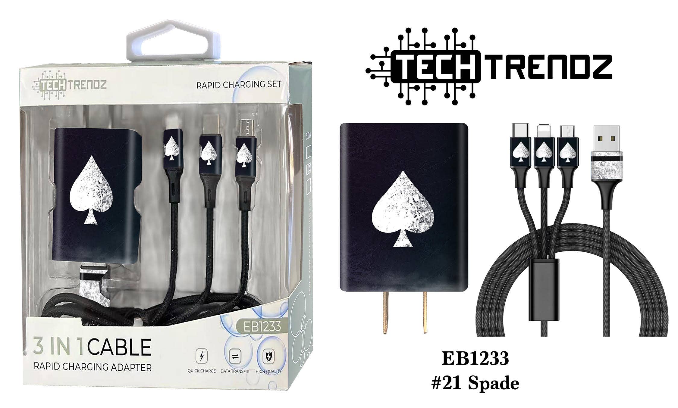 Tech Trendz – wholesale Charging cable – Quick Charging All In One Set10