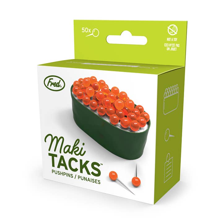 Maki Tacks - Sushi Pushpins for wholesale by Fred
