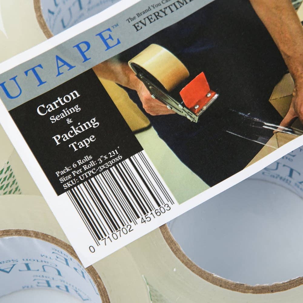 WeBaG N WeCoveR - Wholesale Tape - Packaging Tape Box Shipping Tape, Home Tape 3" Wide X 231'3