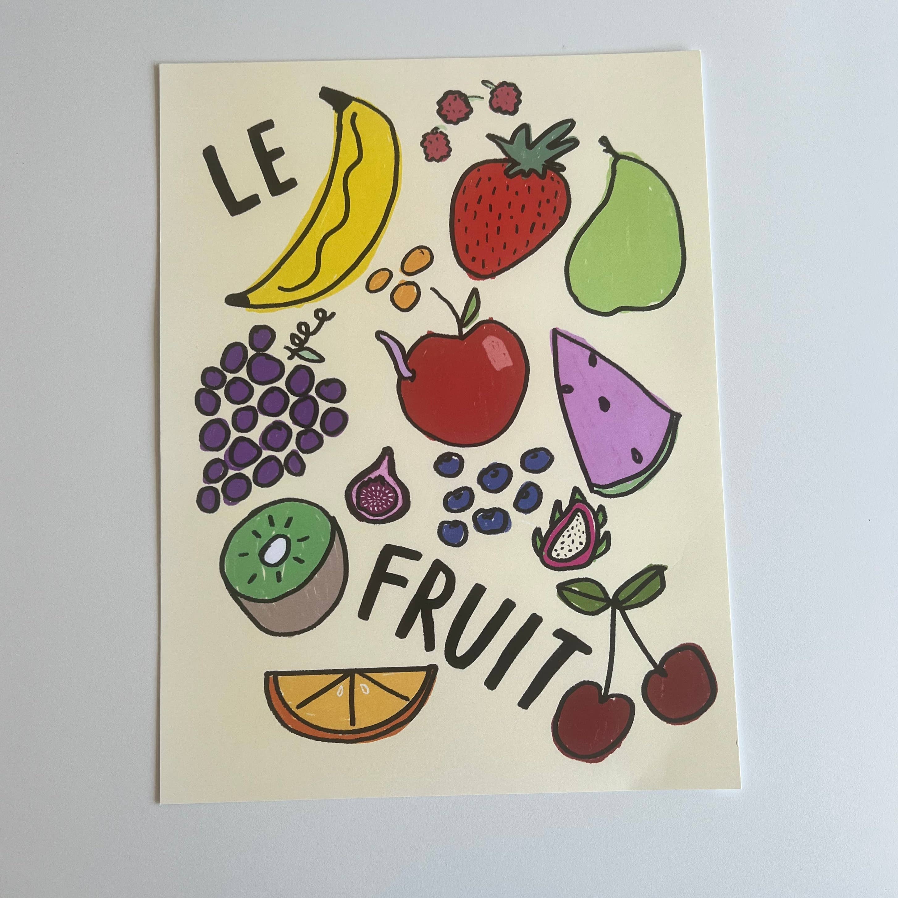 Lydia Writes Good - Wholesale Art print - LE FRUIT & LE VEGE | print, typography, illustration6