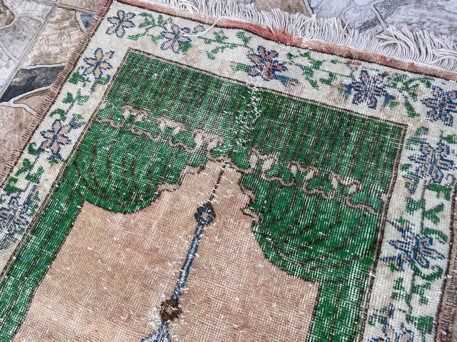 Oushak Rugs - Wholesale Area Rug - Vintage Anatolian Hand-Knotted Wool Tribal Geometric Rug 2x48