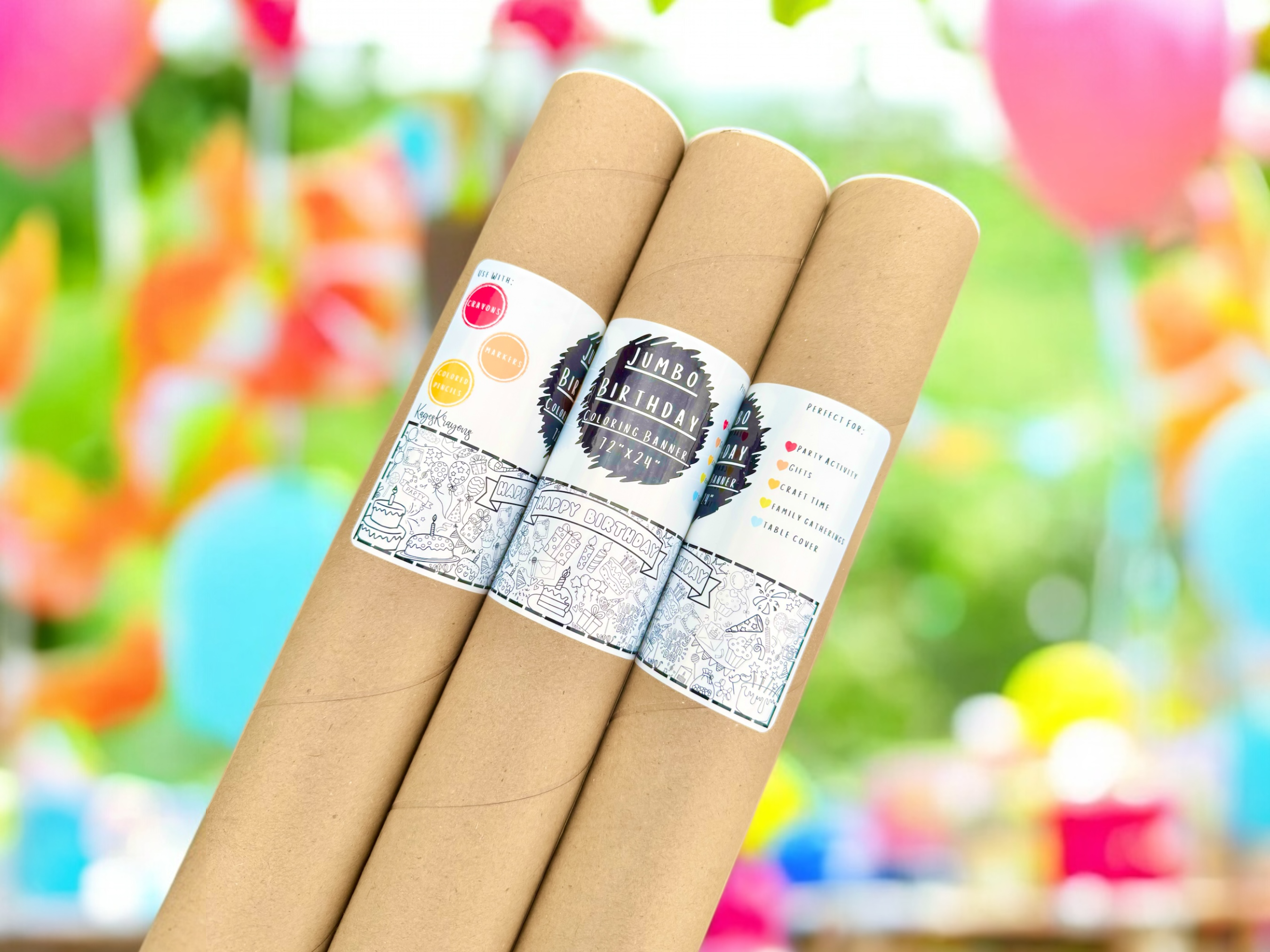 KagesKrayons – wholesale Colouring tablecloth – Child & baby – 6 Foot Easter Coloring Page Banner - Coloring Table Cover7