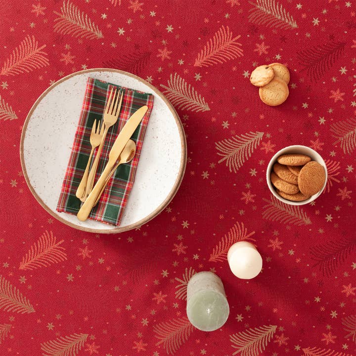 GAMUSI - Wholesale Tablecloth - CHRISTREE jacquard cotton Christmas tablecloth14