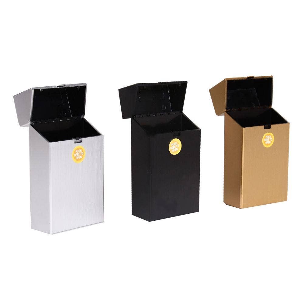 Helio Ferretti - Wholesale Humidor/Cigar Accessory - LONG METAL CIGARRETTE CASES HF3