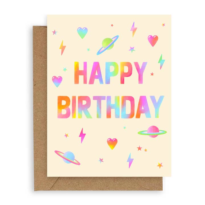 Cartão de Aniversário Rainbow Block por atacado de Adelfi