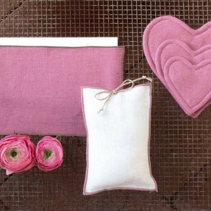 Pure linen gift bag for guests - DRAWSTRING for wholesale by Giardino Segreto