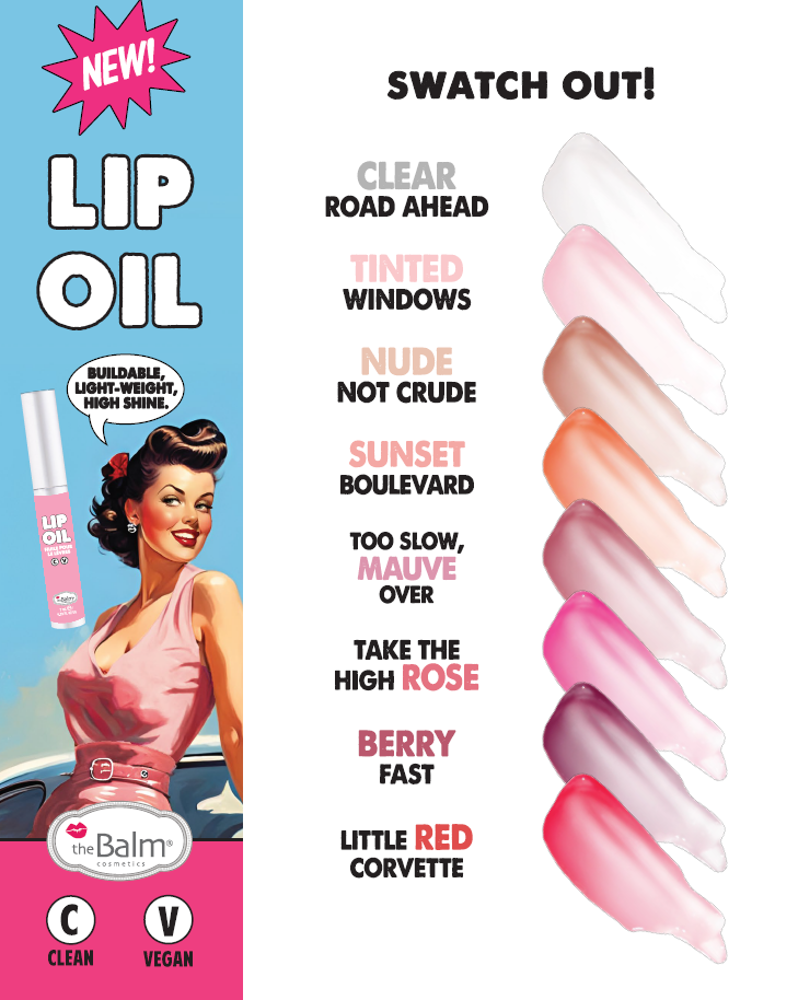 theBalm Cosmetics EU - Wholesale Lip Gloss - Lip Oil Paper Display2