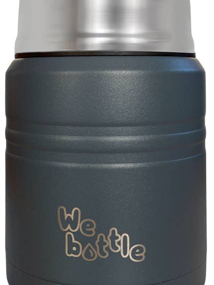 Food Jar 500ml Blue Grey for wholesale by We Bottle