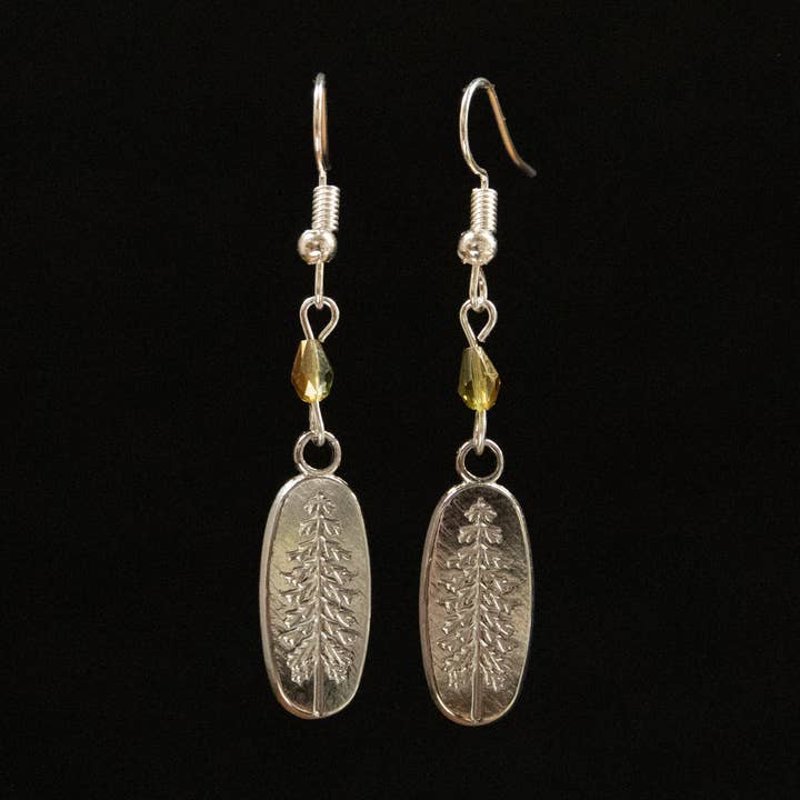 Pendientes en relieve de pino para venta al por mayor de JAC Jewelry Designs