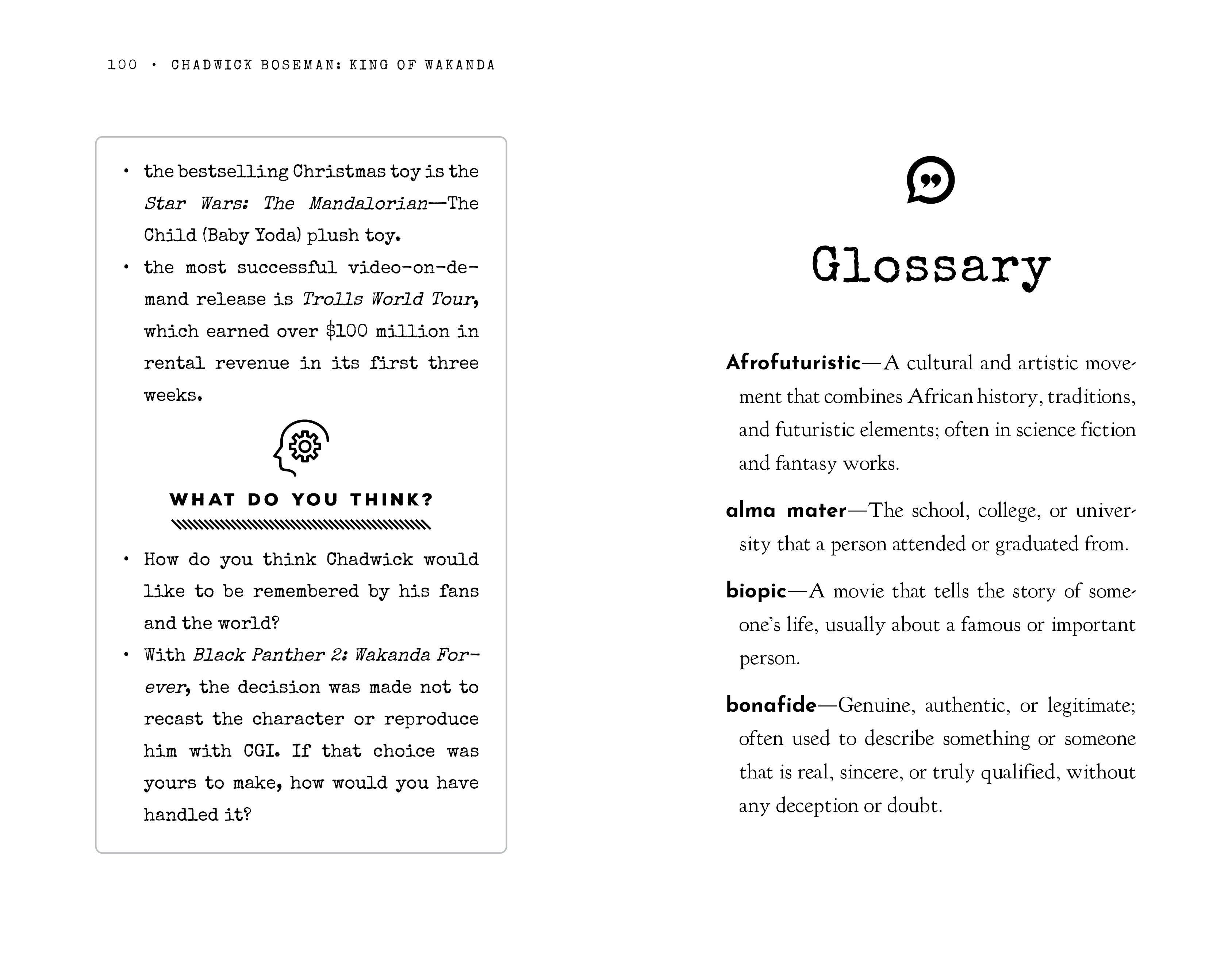 Bushel & Peck Books - Wholesale Biography & Memoir - Black History Heroes: Chadwick Boseman10