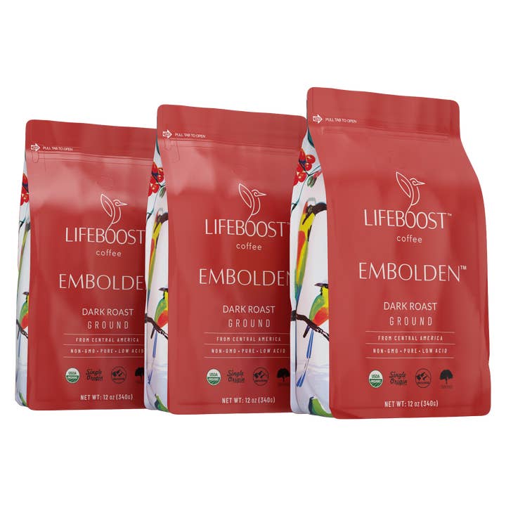 Lifeboost Coffee - Wholesale Coffee Beans - Embolden Dark Roast1