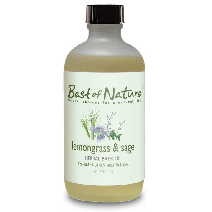 Best of Nature - Wholesale Bath/Body Oil - Lemongrass & Sage Bath Oil