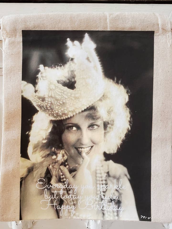 Crown n Bling Grattis på födelsedagen rita sträng presentpåse påse för wholesale av Little Heart Designs