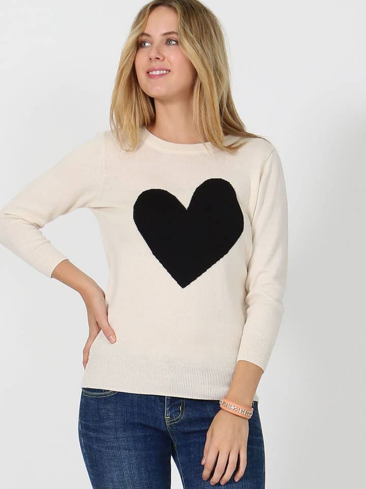 .SI-6396 Pullover aderente Sweet Heart per San Valentino per la vendita all'ingrosso da parte di 42POPS