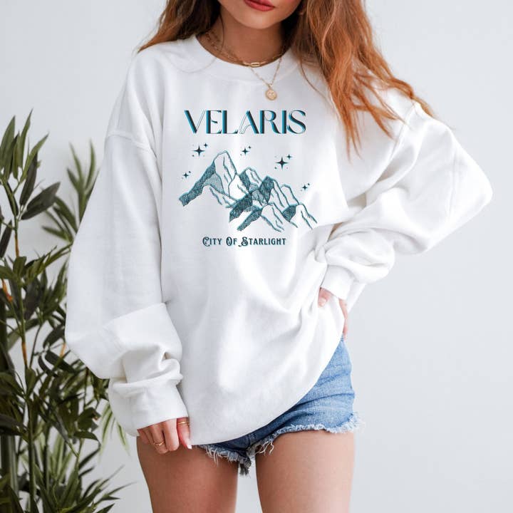 Velaris City Of Starlight Acotar Sweatshirt Literary Sweatshirt A Court of Thorns Acotar Merch for wholesale by AFAdesignsCo