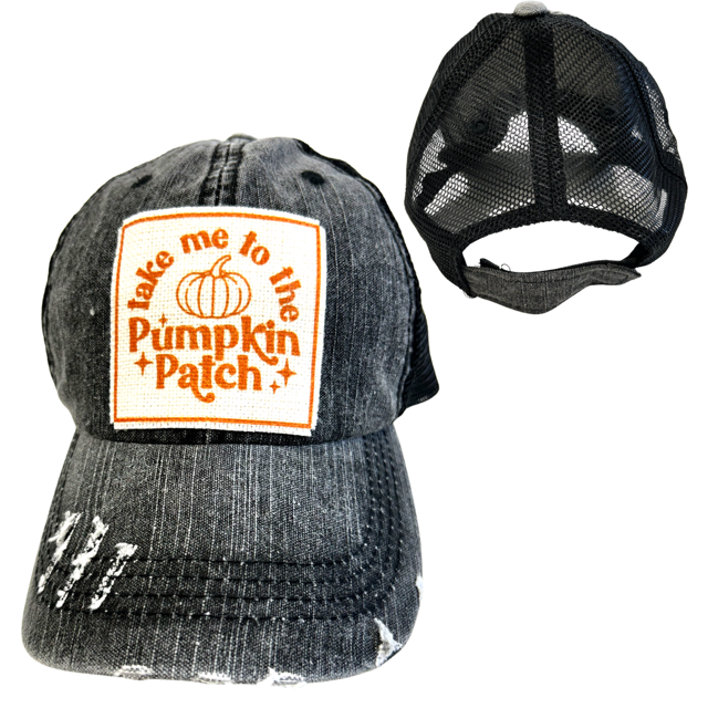 dkhandmade - Wholesale Trucker Hat - Unisex - TAKE ME TO THE PUMPKIN PATCH HATS1