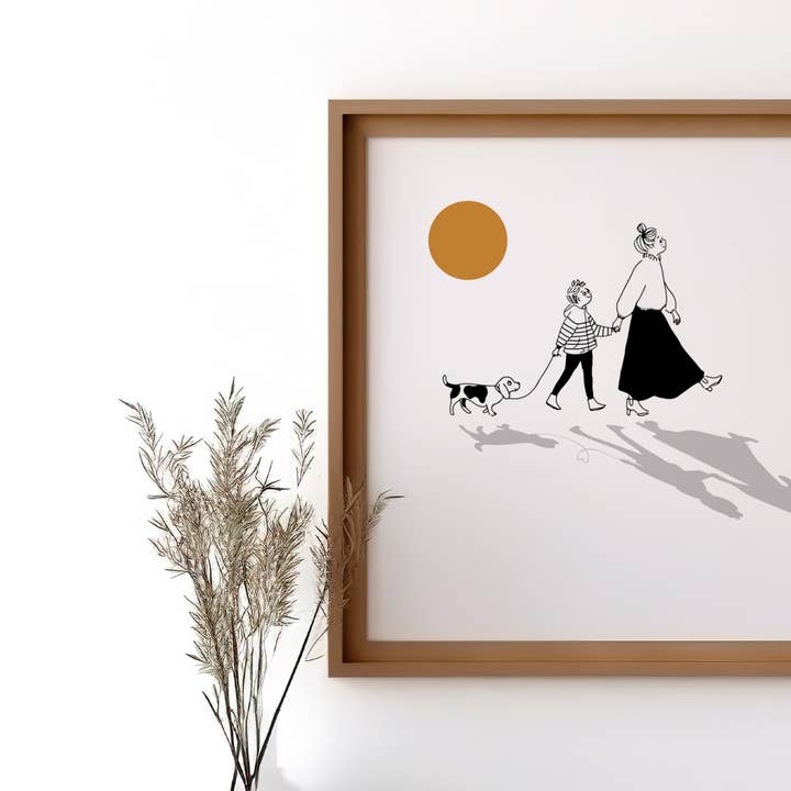 MY LOVELY THING - Vente Poster - Affiche Ombre mère et fils1