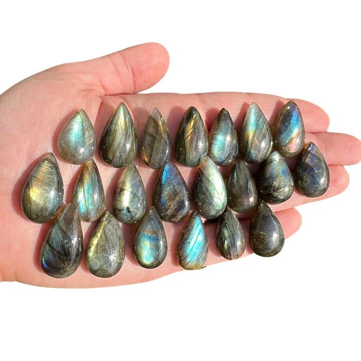 New Moon Beginnings - Wholesale Spiritual Stone/Crystal - Labradorite Cabochon - Teardrop8