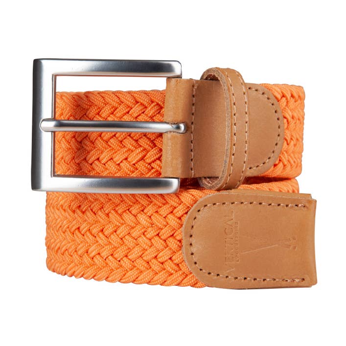 Cinturón trenzado elástico naranja para venta al por mayor de VERTICAL L'ACCESSOIRE