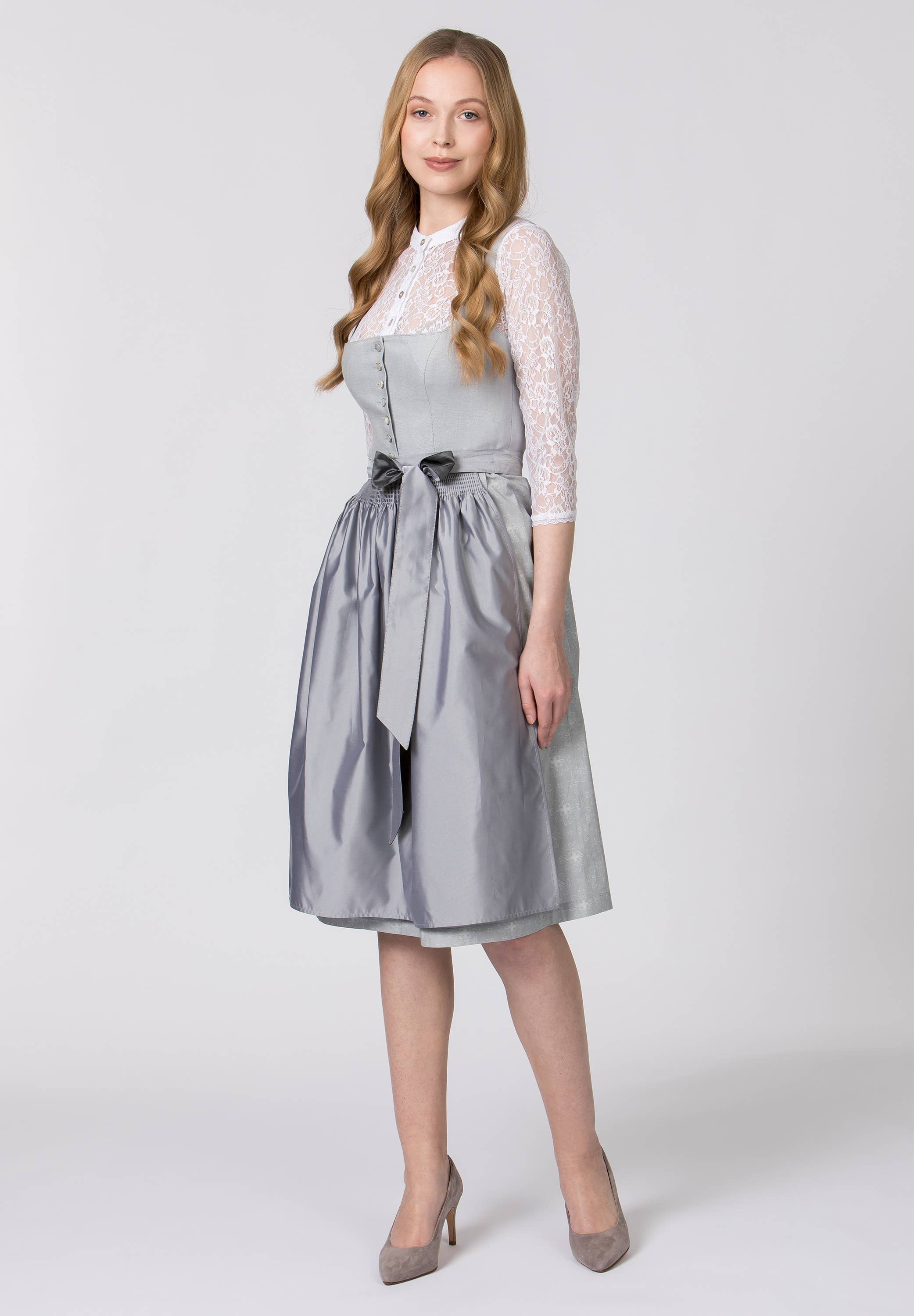 light grey Dirndl Audrey for wholesale on Faire1