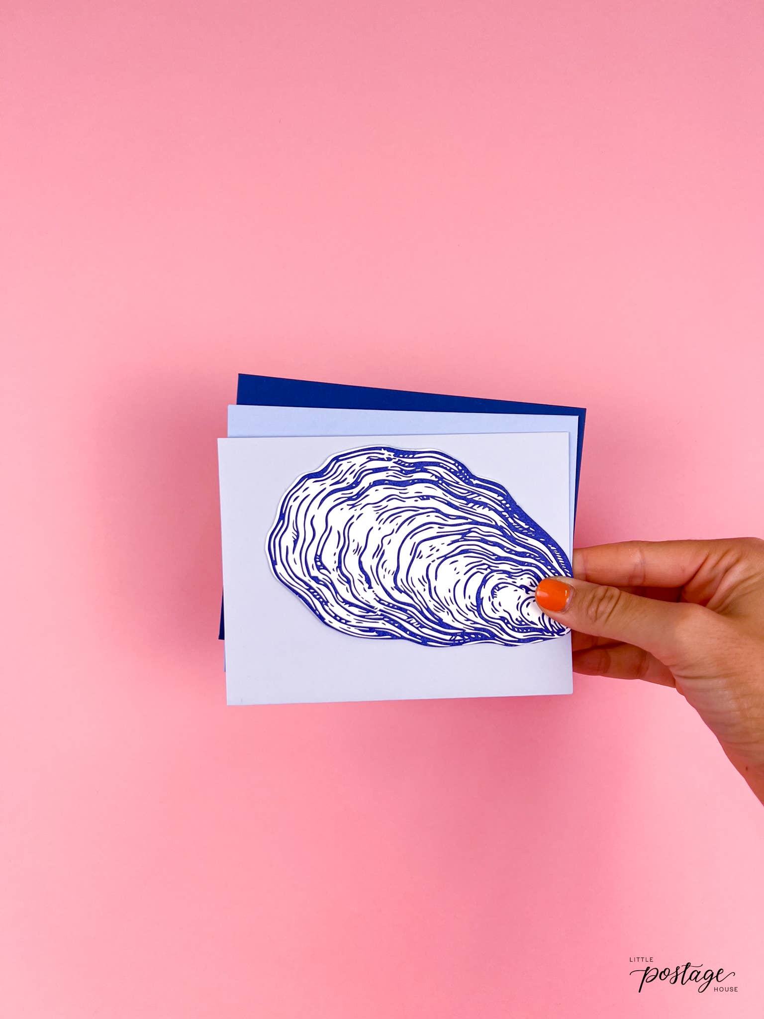 Little Postage House - Wholesale Stationery/Notecard Set - Oyster | Stationery Set2