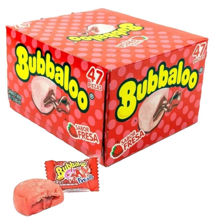 Gomme à la fraise Bubbaloo pour la vente par Cow Crack Wholesale