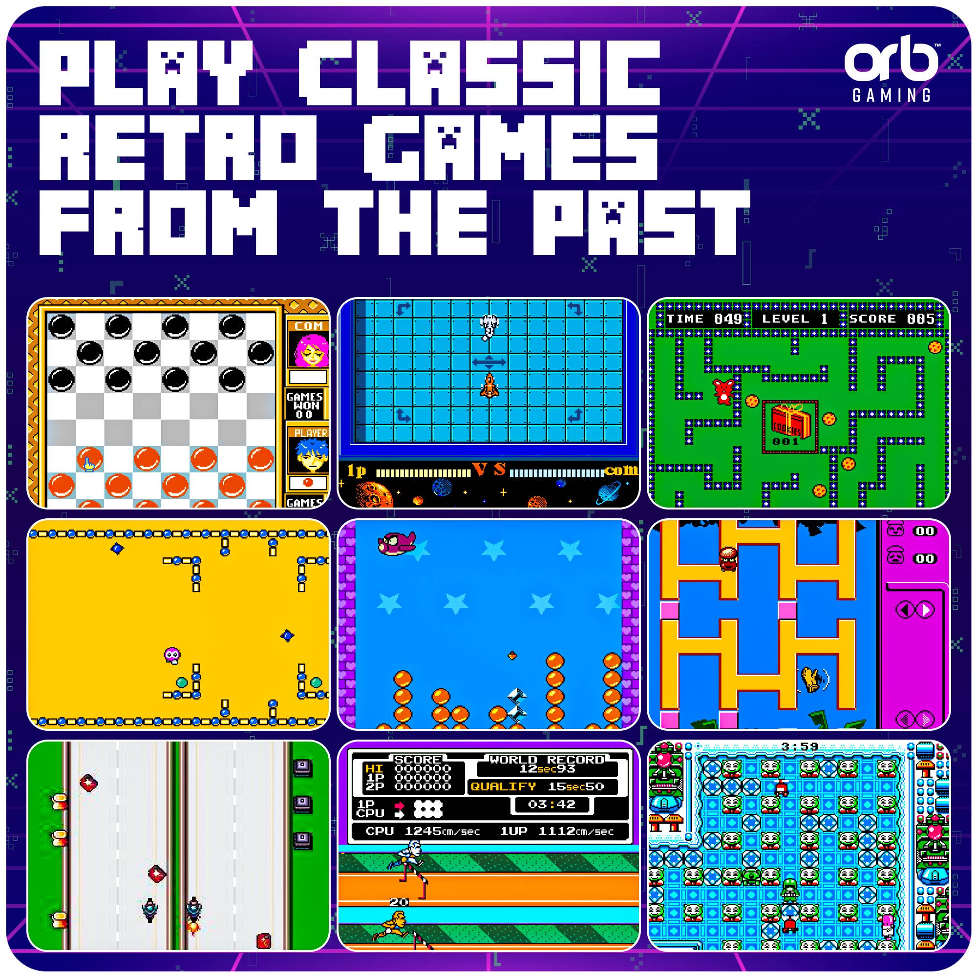 ThumbsUp! - Venta al por mayor Juguete electrónico - Niños y bebés - Orb - Consola portátil retro con 240 juegos incorporados4