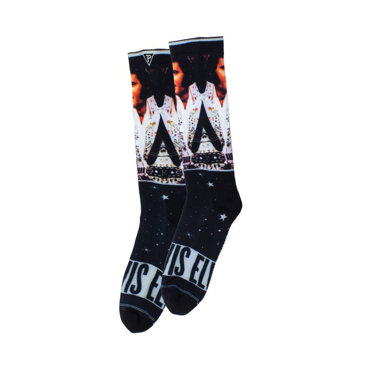 Perri's Socks – wholesale Socks – Unisex – Elvis Presley White Suit Special Edition Sock