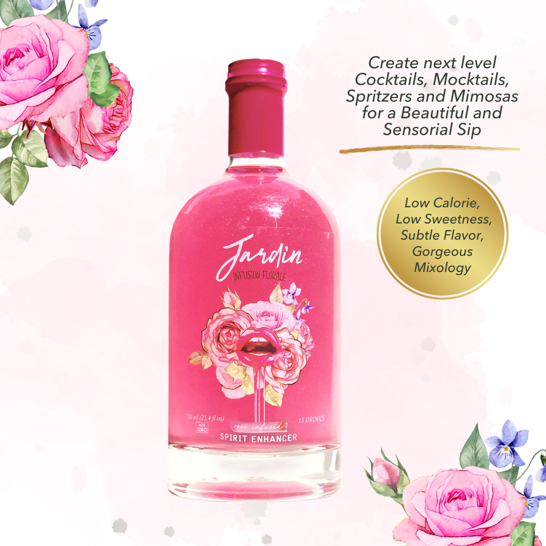 Jardin Infusion Florale - Vente Mélange/sirop pour cocktails - Mixeur à roses JARDIN PREMIUM pour cocktails et mocktails1