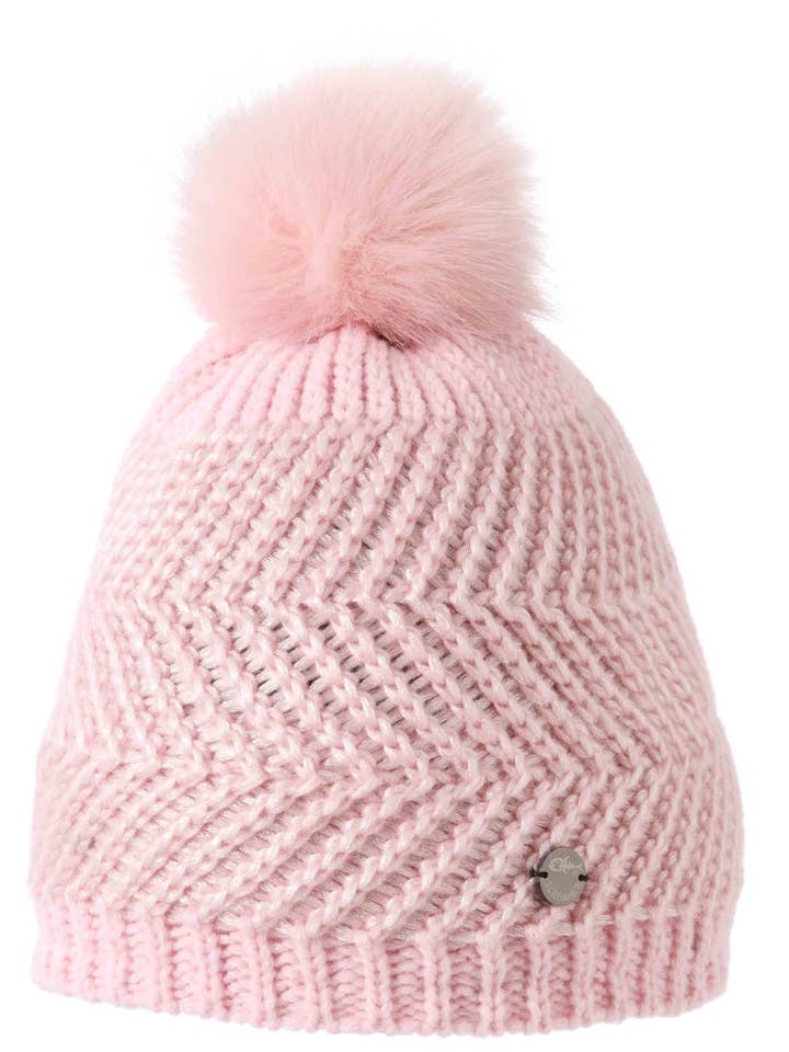 Dallas Damesmuts met Imitatiebont Pompon voor wholesale door Screamer