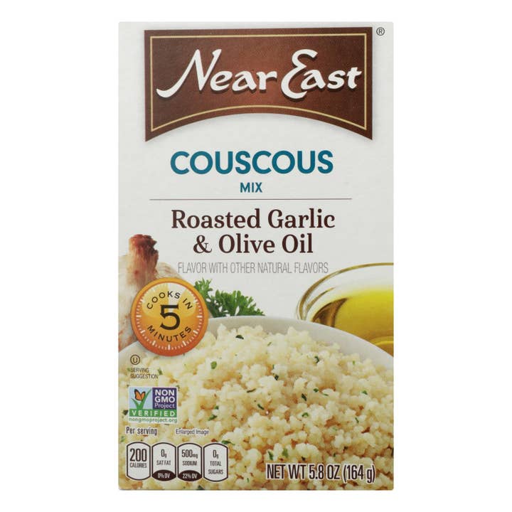 Near East Couscous Roasted - Olive Oil And Garlic - Case Of 12 - 5.8 Oz. for wholesale by Ware Spark