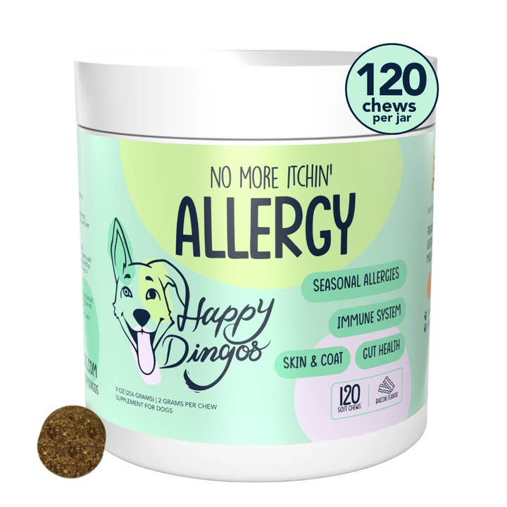 No More Itchin' - Allergy & Immune Supplement - 120 Chews for wholesale by Happy Dingos